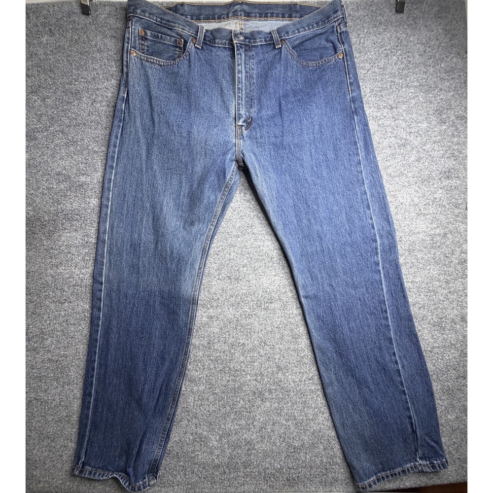 Levi's 505 Mens 42x32 Jeans Regular Fit Straight Leg Mid-Rise Cowboy Y2K